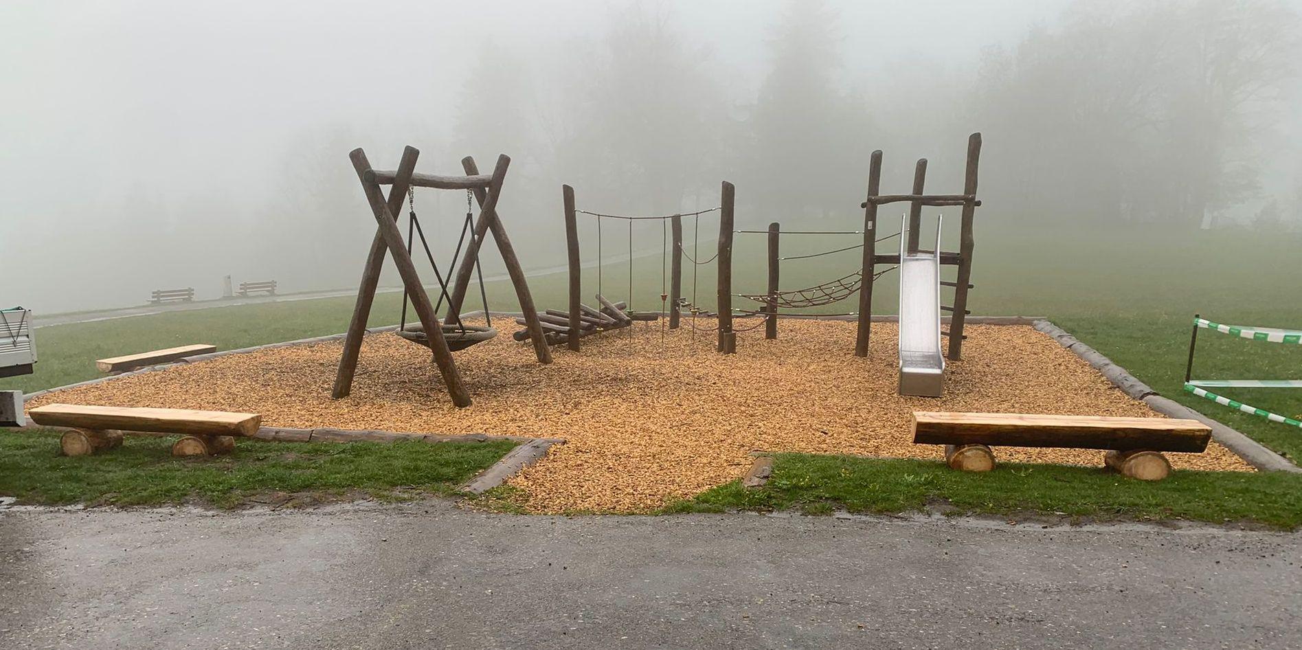 Fertiggestellter Spielplatz von Bühlmann & Partner Garten GmbH